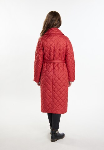 Usha Between-Seasons Coat in Red