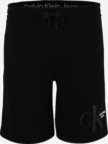 Calvin Klein Jeans Plus Pants in Black: front