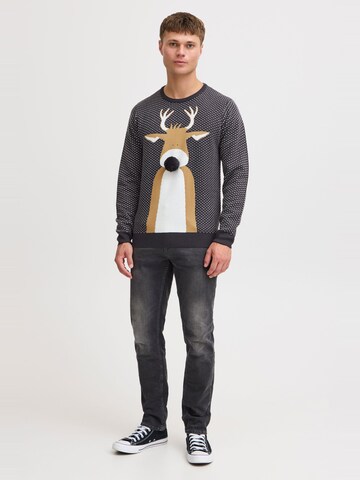 BLEND Trui 'Rudolph' in Blauw