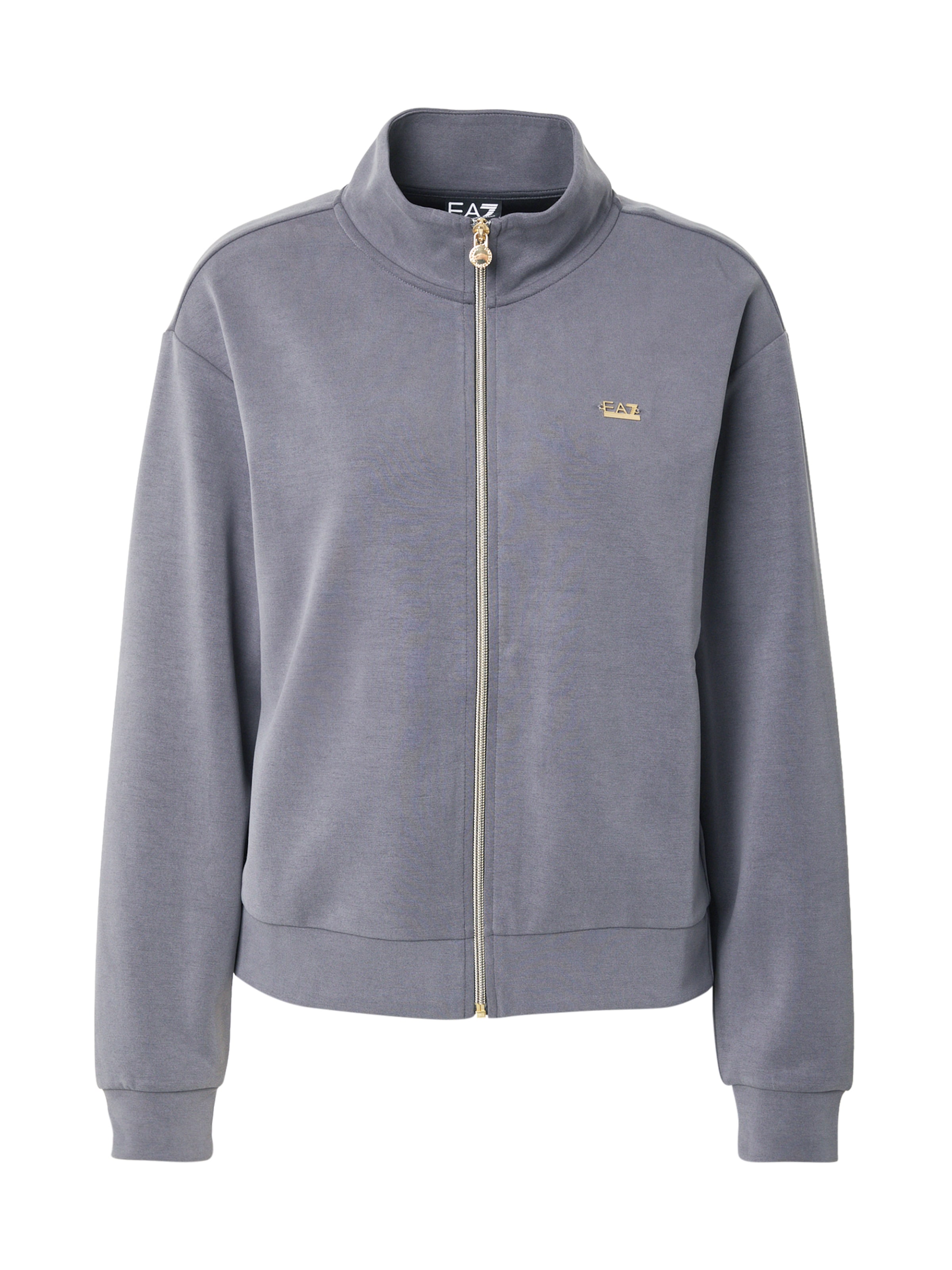 EA7 Emporio Armani Tepláková bunda - Sivá: predná strana