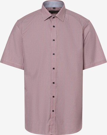 Finshley & Harding Regular fit Overhemd in Rood: voorkant