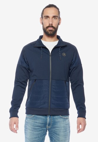 Le Temps Des Cerises Between-Season Jacket 'BASEL' in Blue: front