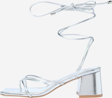 Public Desire T-bar sandals 'AERIN' in Silver