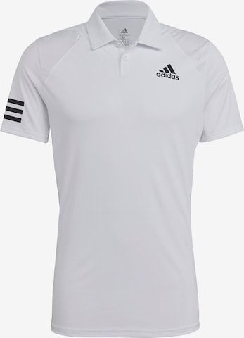 ADIDAS SPORTSWEAR - Camisa funcionais 'Club 3-Stripes' em branco: frente