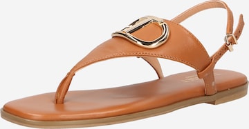 Twinset Flip-Flops 'CIABATTINA' i brun: forside
