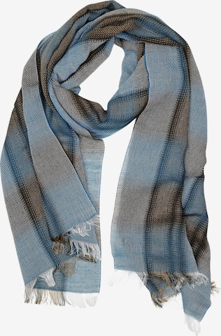COLLEZIONE ALESSANDRO Scarf 'Tenero' in Blue: front