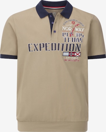 Jan Vanderstorm Shirt 'Erling' in Beige: voorkant