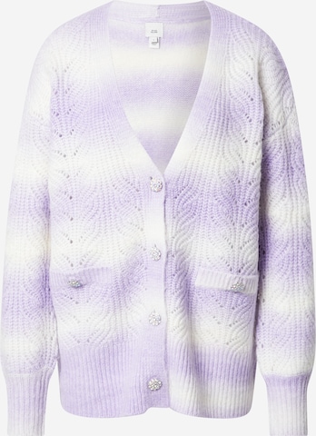 River Island Knit Cardigan in Purple: front