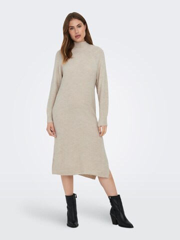 ONLY Knitted dress 'ANDREA' in Beige: front