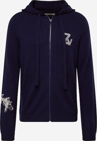 Zadig & Voltaire Sweat jacket in Blue: front