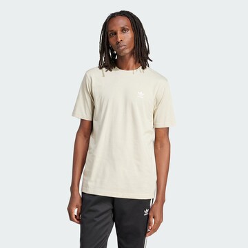 ADIDAS ORIGINALS T-Shirt 'Trefoil Essentials' in Beige: predná strana