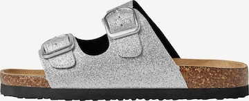 Sandales 'Floral' NAME IT en argent : devant