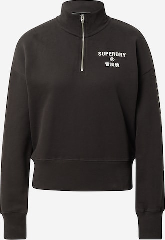 Superdry Sweatshirt in Black: front