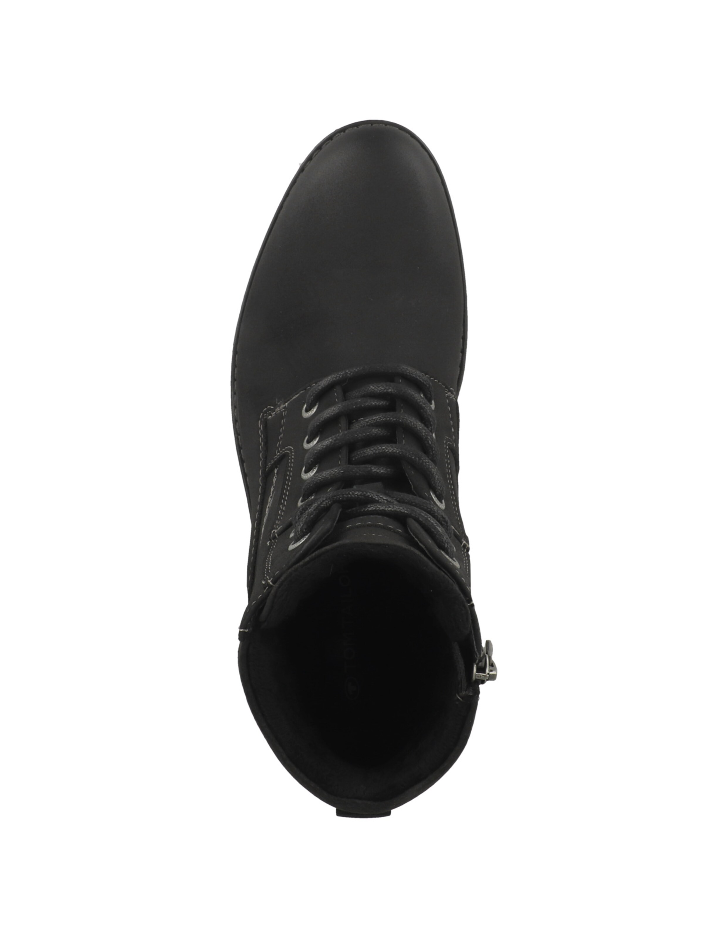 TOM TAILOR Lace-up boots in Black