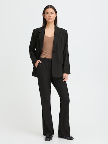 ICHI Flared Pants 'IHFAVA' in Black