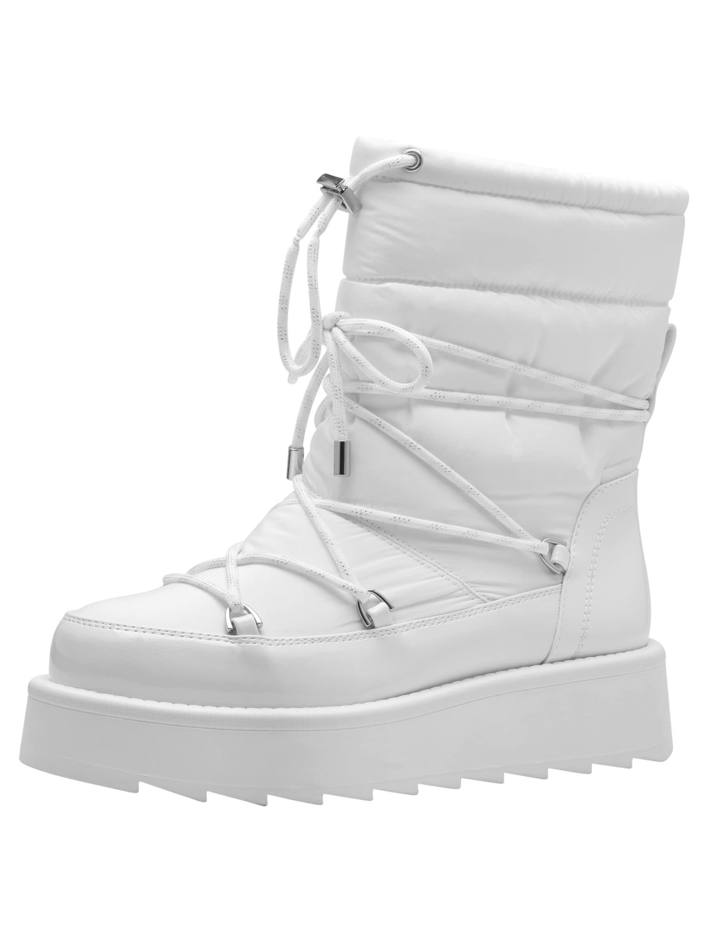Tamaris Snowboots in Wit: voorkant