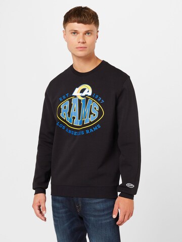 melns BOSS Sportisks džemperis: no priekšpuses