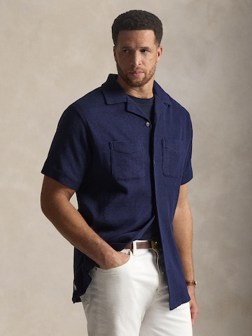 Coupe regular Chemise Polo Ralph Lauren Big & Tall en bleu : devant