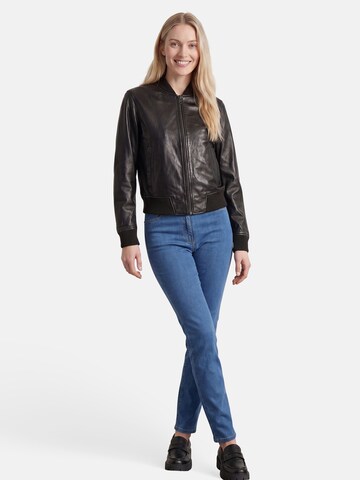 Apple of Eden Lederjacke in Schwarz
