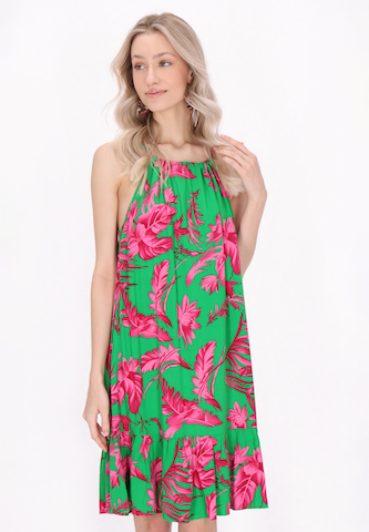 IZIA Zomerjurk 'Spring Summer' in Groen: voorkant
