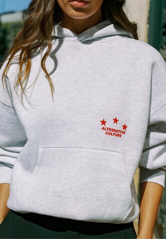Pull&Bear Sweatshirt 'PACIFIC 9' in Grey