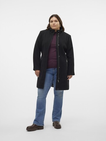 Vero Moda Curve Wintermantel 'VMCLassbessy' in Zwart