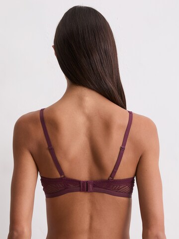 Marc O'Polo T-Shirt Bralette ' Timeless Lace ' in Rot