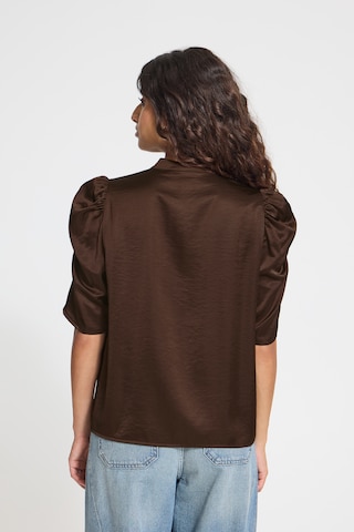 ICHI - Blusa 'MARITVITTA' en marrón