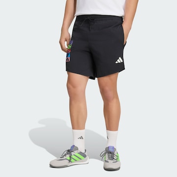 Loosefit Pantalon de sport 'Mercedes-AMG Petronas Formula 1 Team' ADIDAS PERFORMANCE en noir : devant