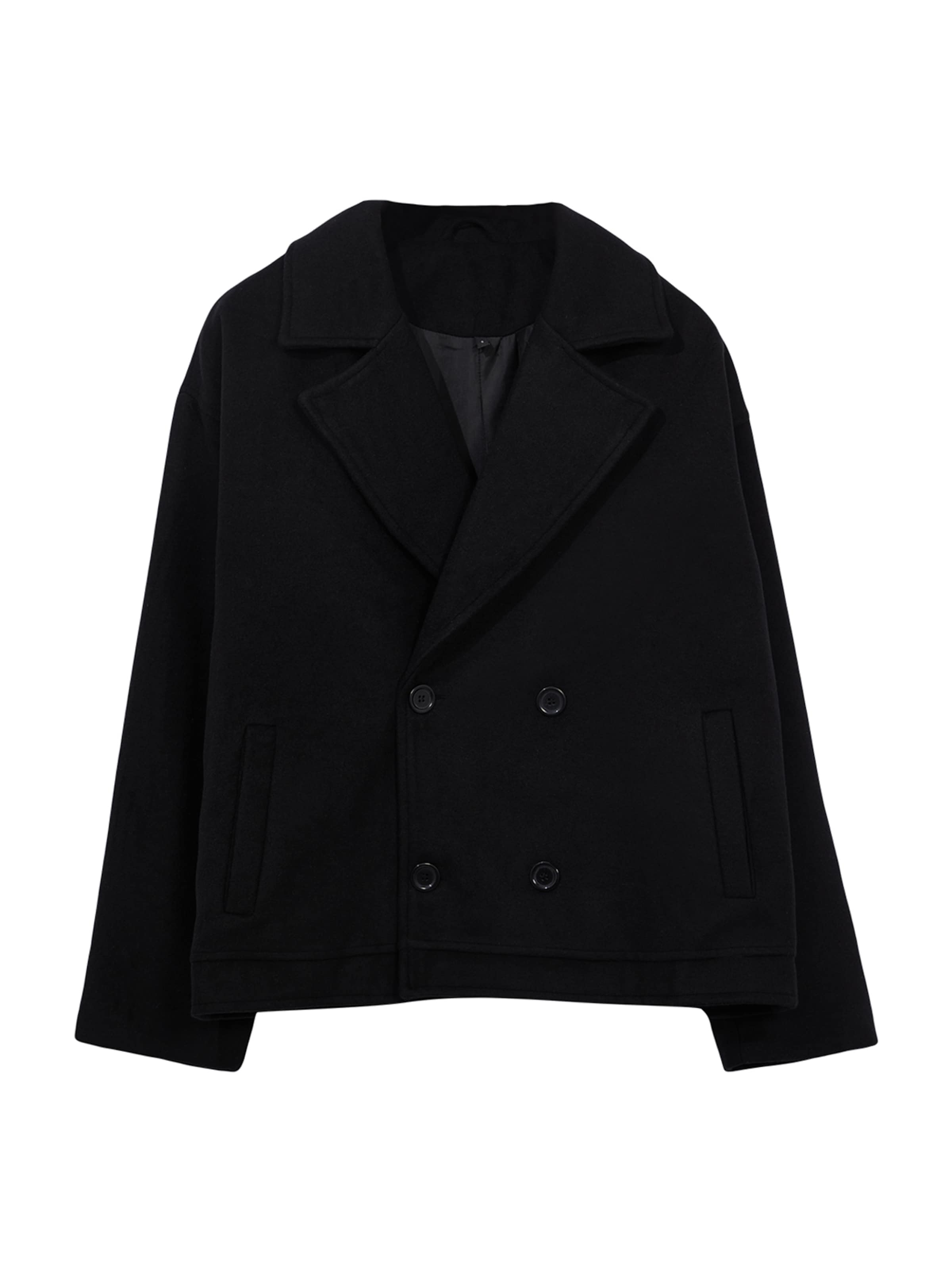Veste mi-saison Trendyol en noir : devant