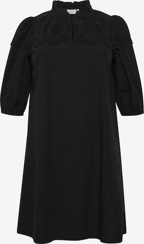 Robe 'jas' KAFFE CURVE en noir : devant