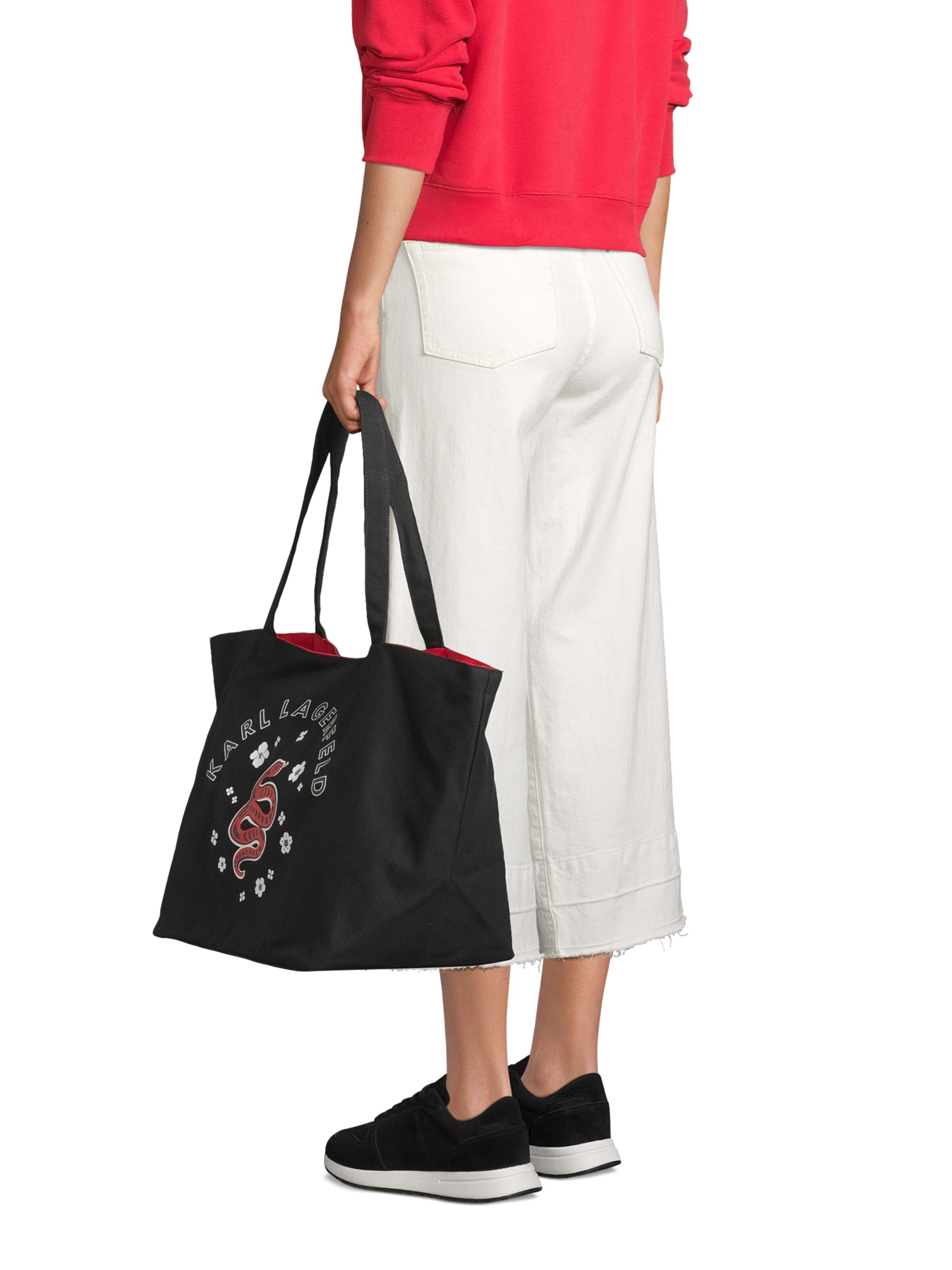 Karl Lagerfeld Shopper táska 'Lunar New Year' - fekete