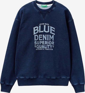 UNITED COLORS OF BENETTON Sweatshirt in Blue: front