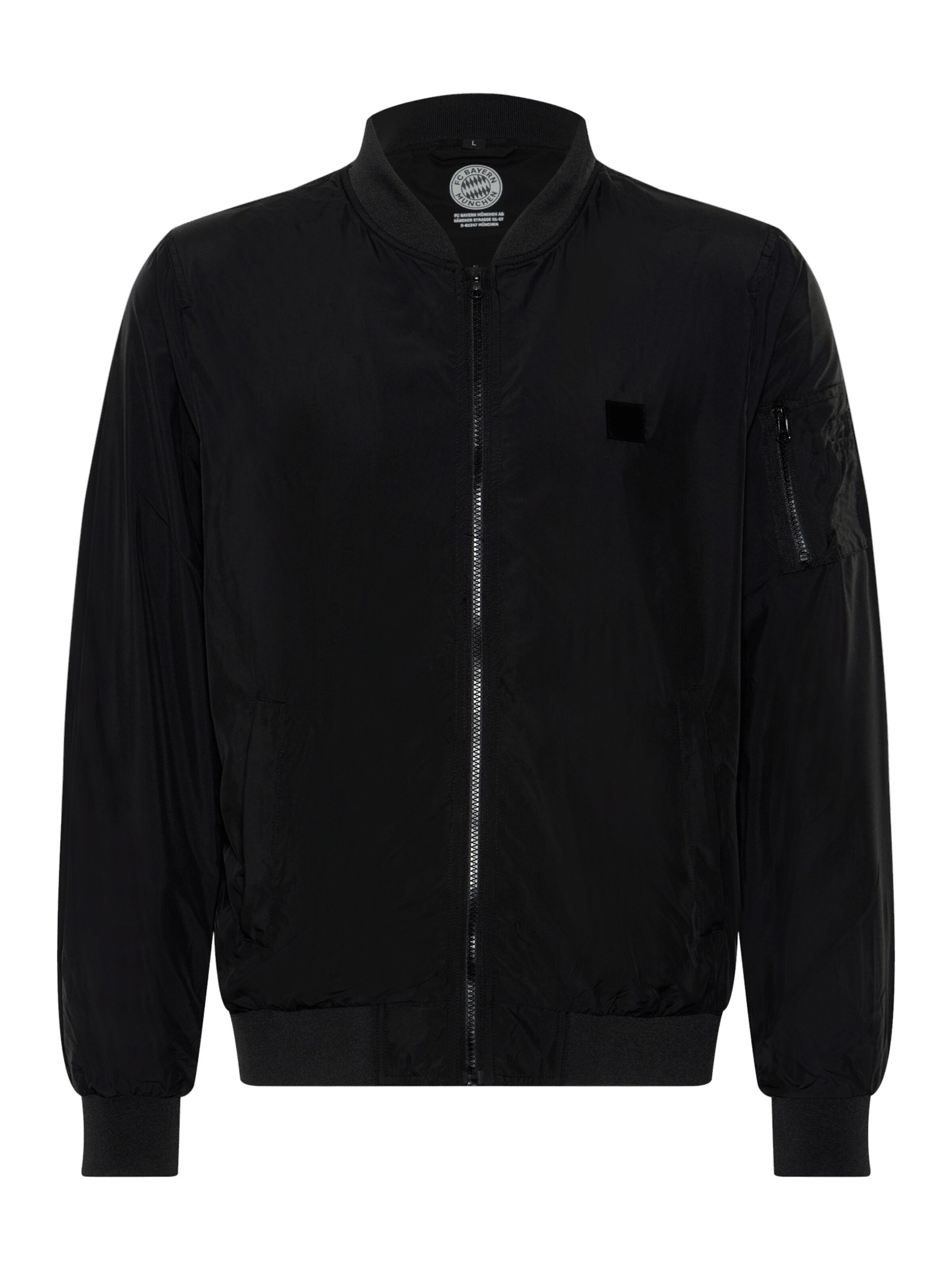 FC BAYERN MÜNCHEN Jacke in Schwarz: Vorderseite