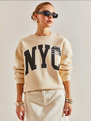 Sweat-shirt Bianco Lucci en beige