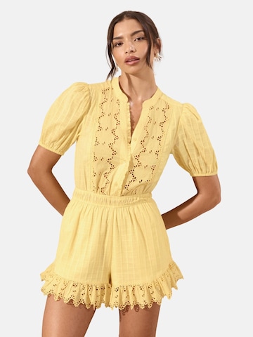 Tuta jumpsuit di Lipsy in giallo: frontale