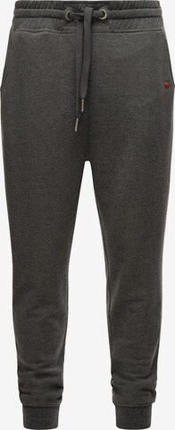 STONE HARBOUR Tapered Pants 'Pedro Maliki' in Grey: front