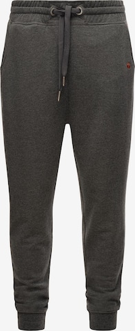 STONE HARBOUR Tapered Pants 'Pedro Maliki' in Grey: front
