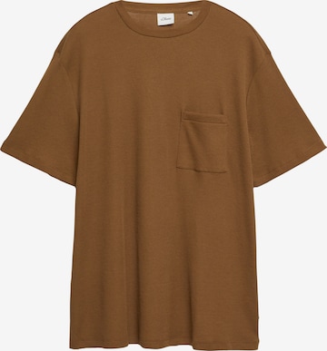 s.Oliver Men Big Sizes T-Shirt in Braun: Vorderseite