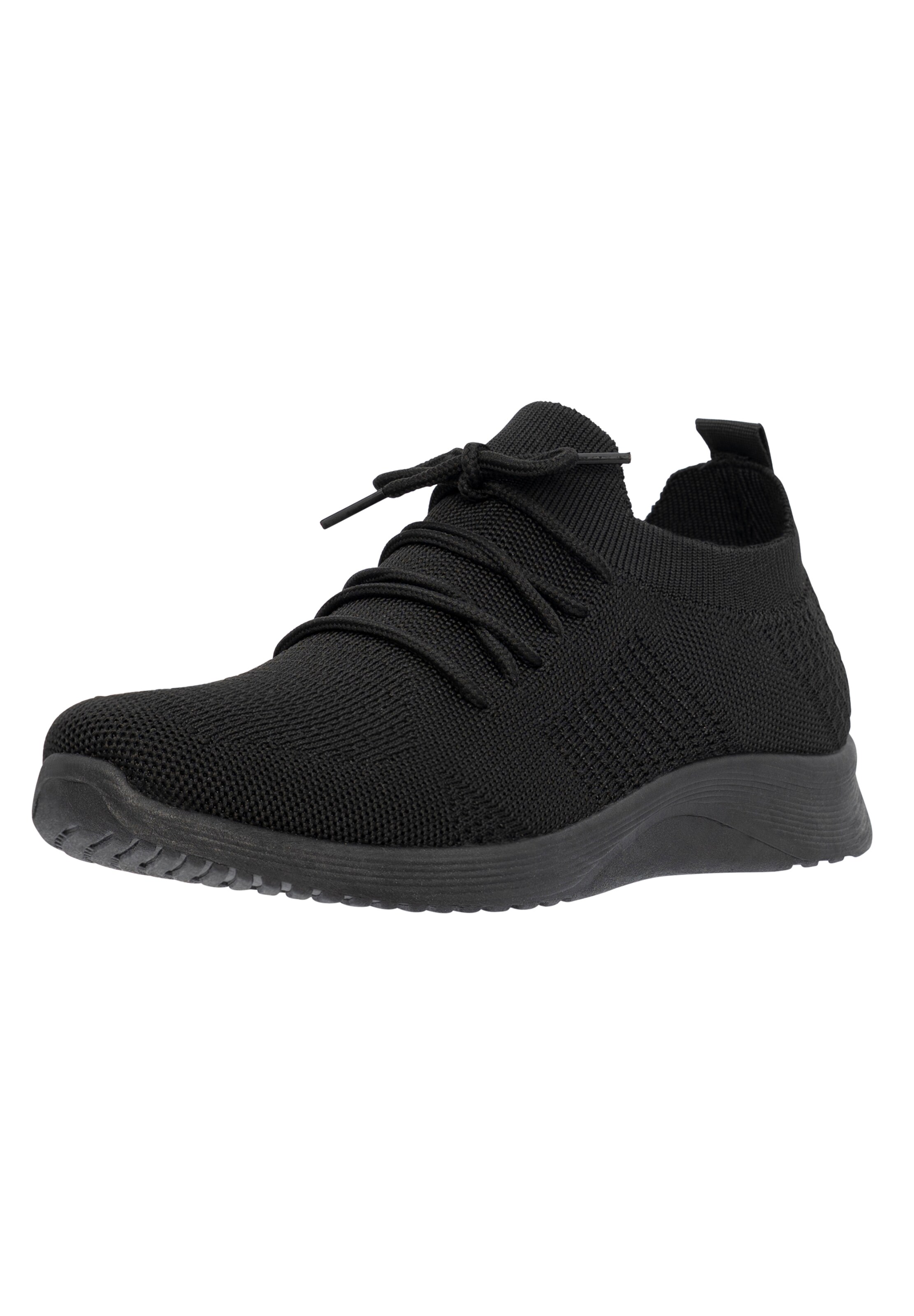 Scarpa slip-on di Elara in nero: frontale