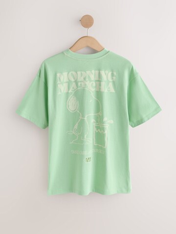 Next T-Shirt 'Snoopy' in Grün