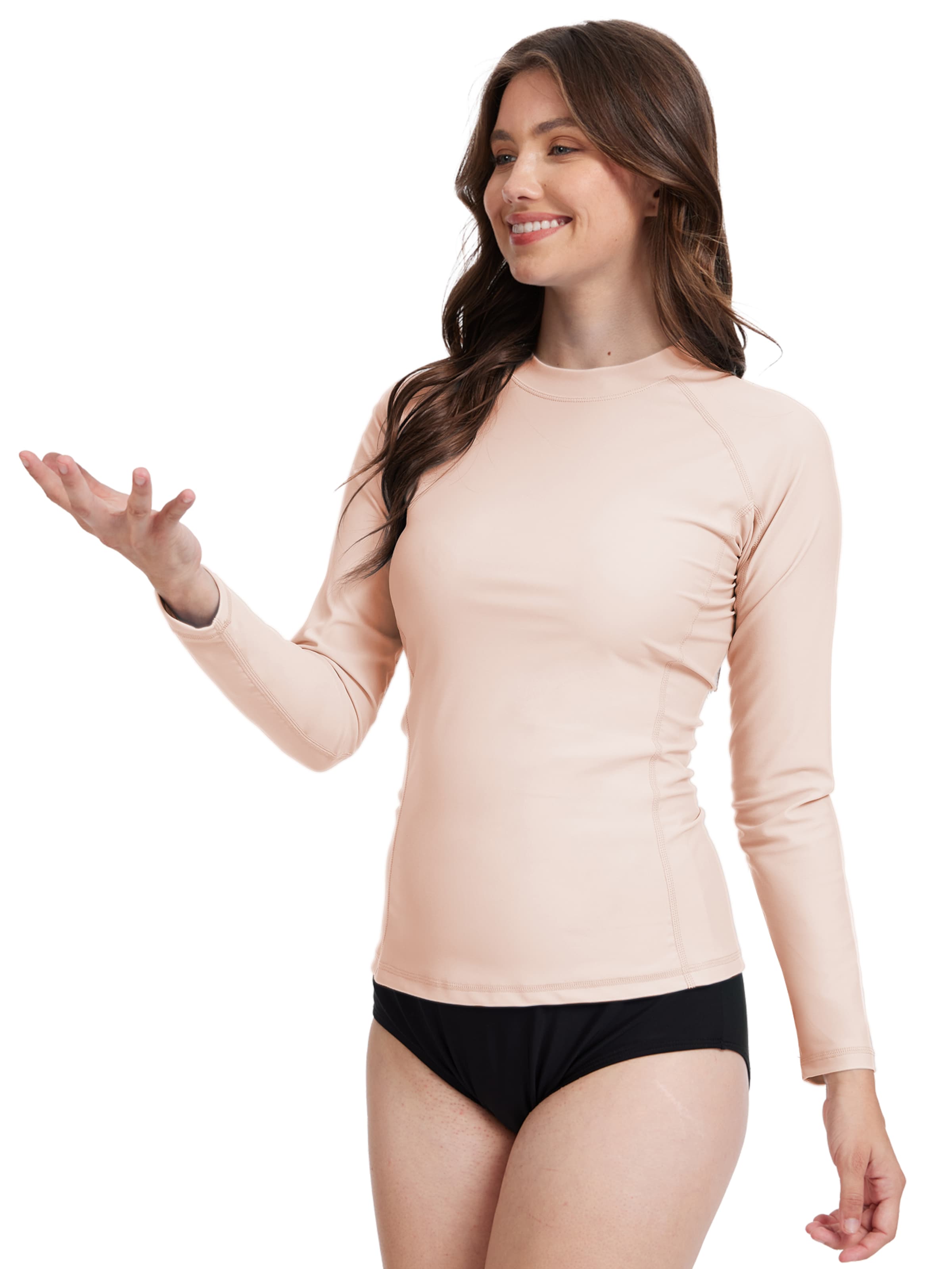 T-shirt fonctionnel 'Sports beach Long Sleeve UPF50+ top' MEETWEE en rose