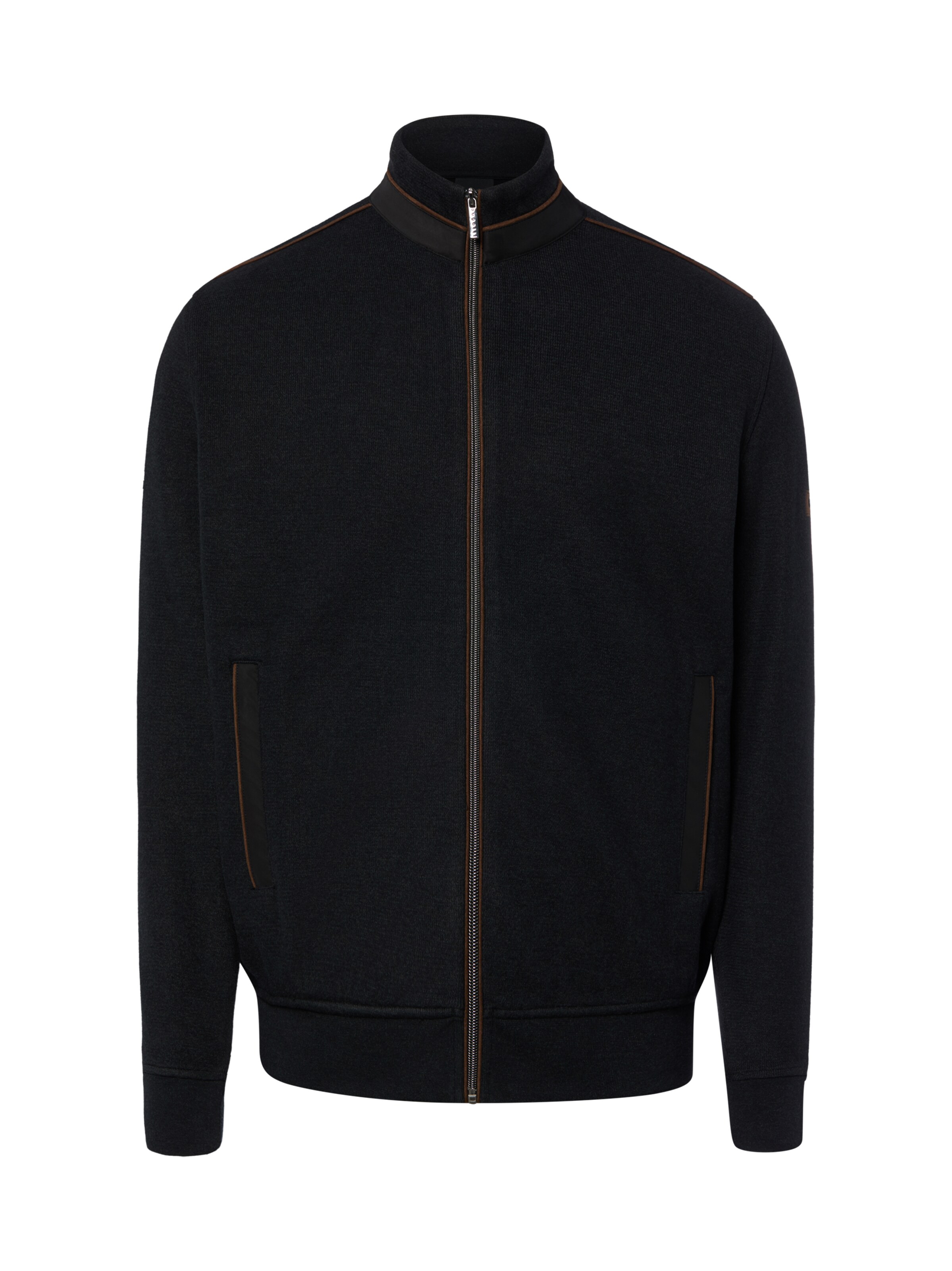 bugatti Knit Cardigan in Black: front