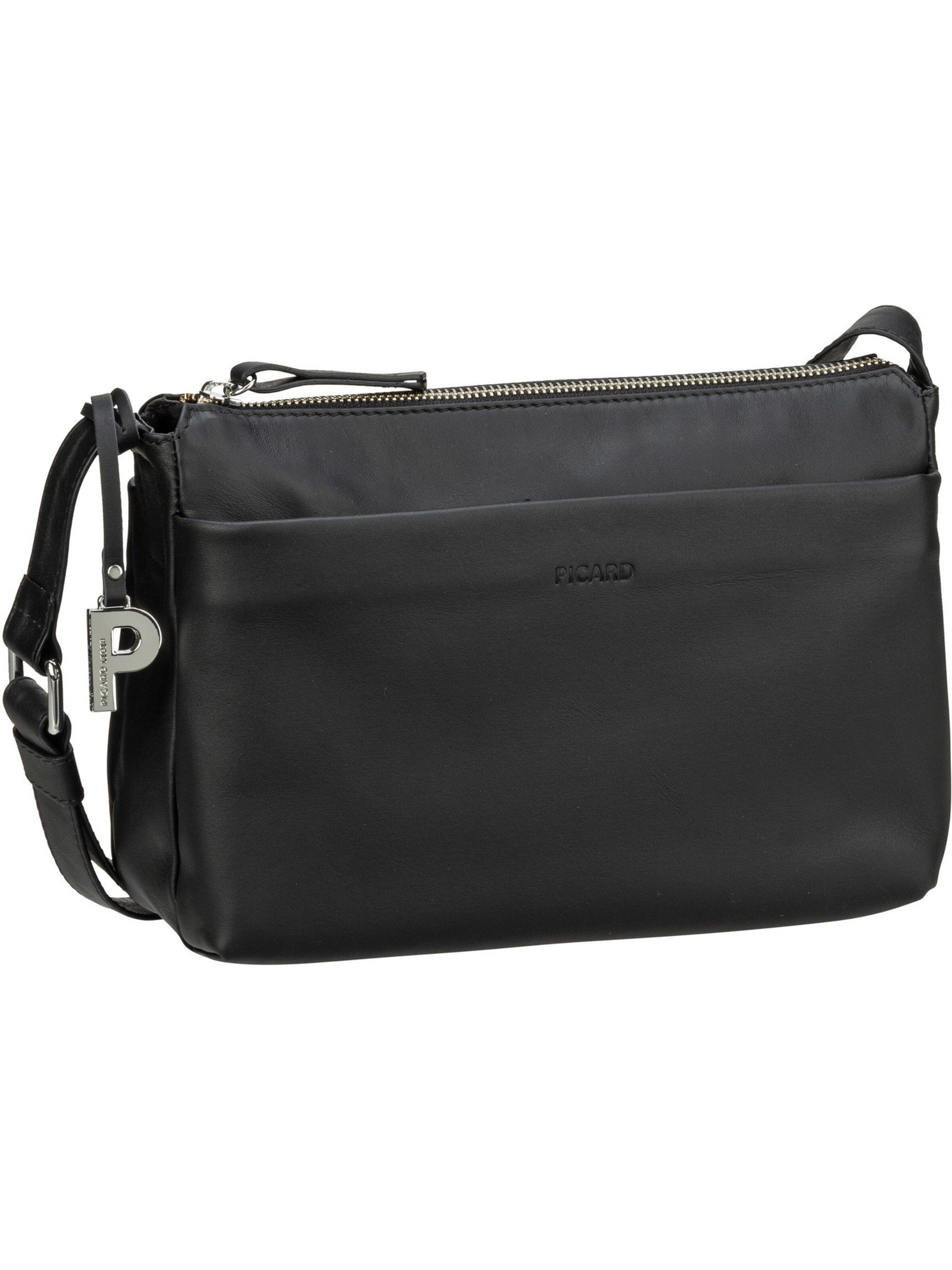 Picard Schoudertas in Zwart: voorkant