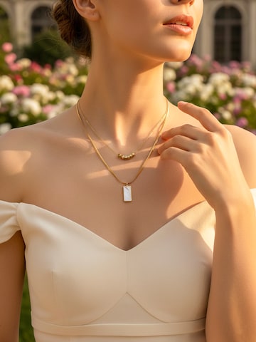 Nemomatheo Necklace 'Urban Mirror' in Beige