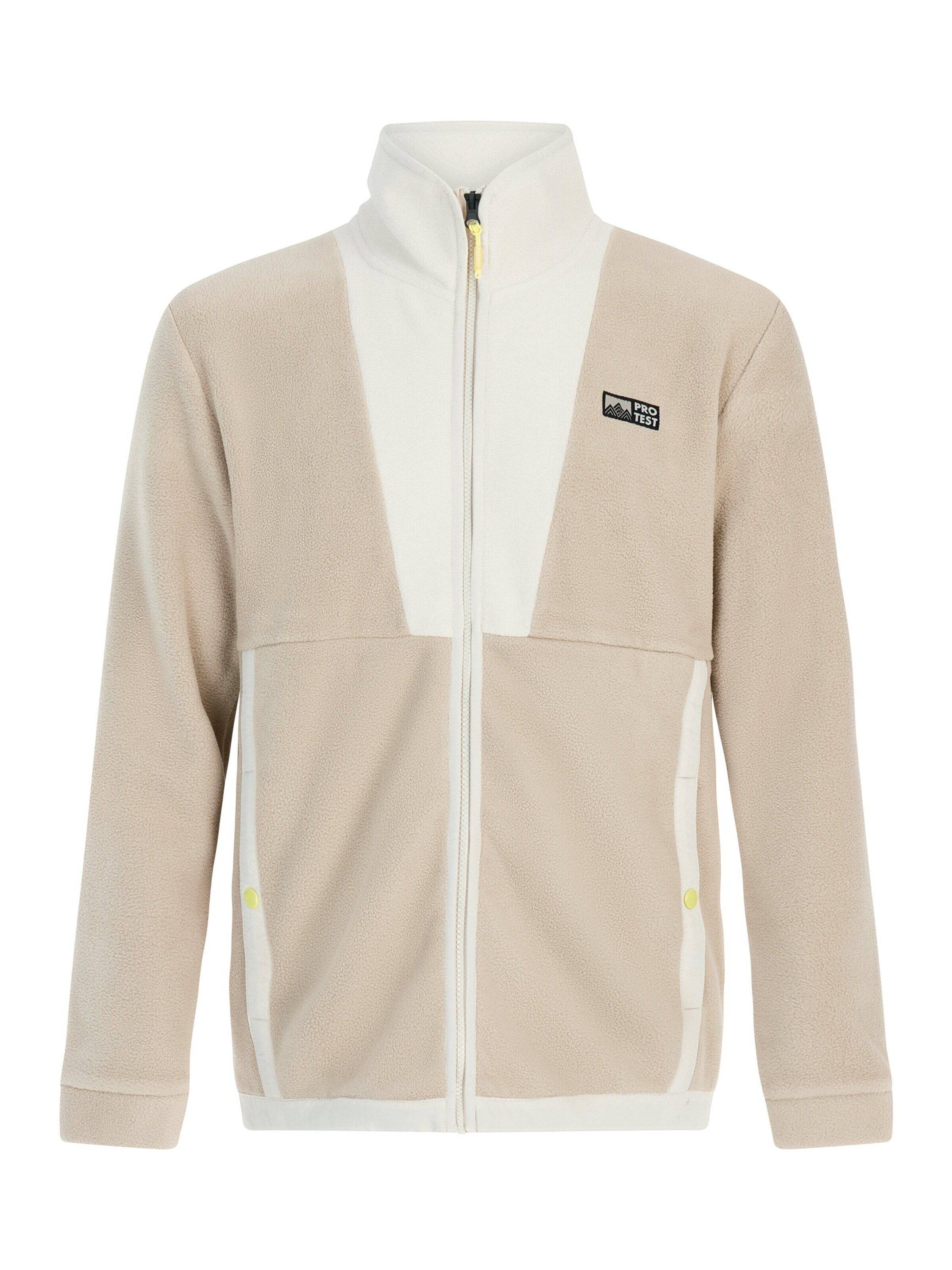 PROTEST Fleece jas 'PRTCalyx' in Bruin: voorkant