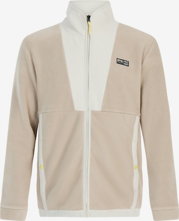 PROTEST Fleece jacket 'PRTCalyx' in Brown: front