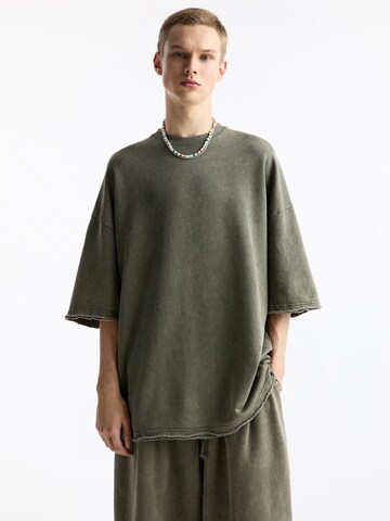 Pull&Bear Sweatshirt i grön: framsida