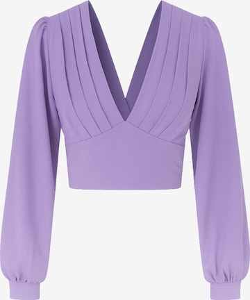 Chemisier Elara en violet : devant