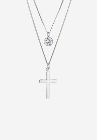 ELLI Kette 'Layer Kreuz' in Silber